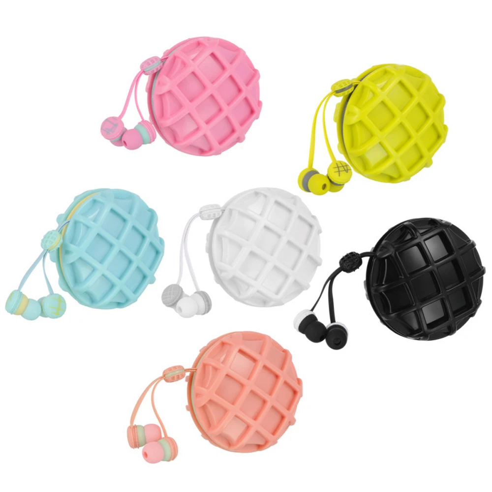 Прекрасный сладкий Пончик стерео музыкальные наушники с микрофоном Kawaii