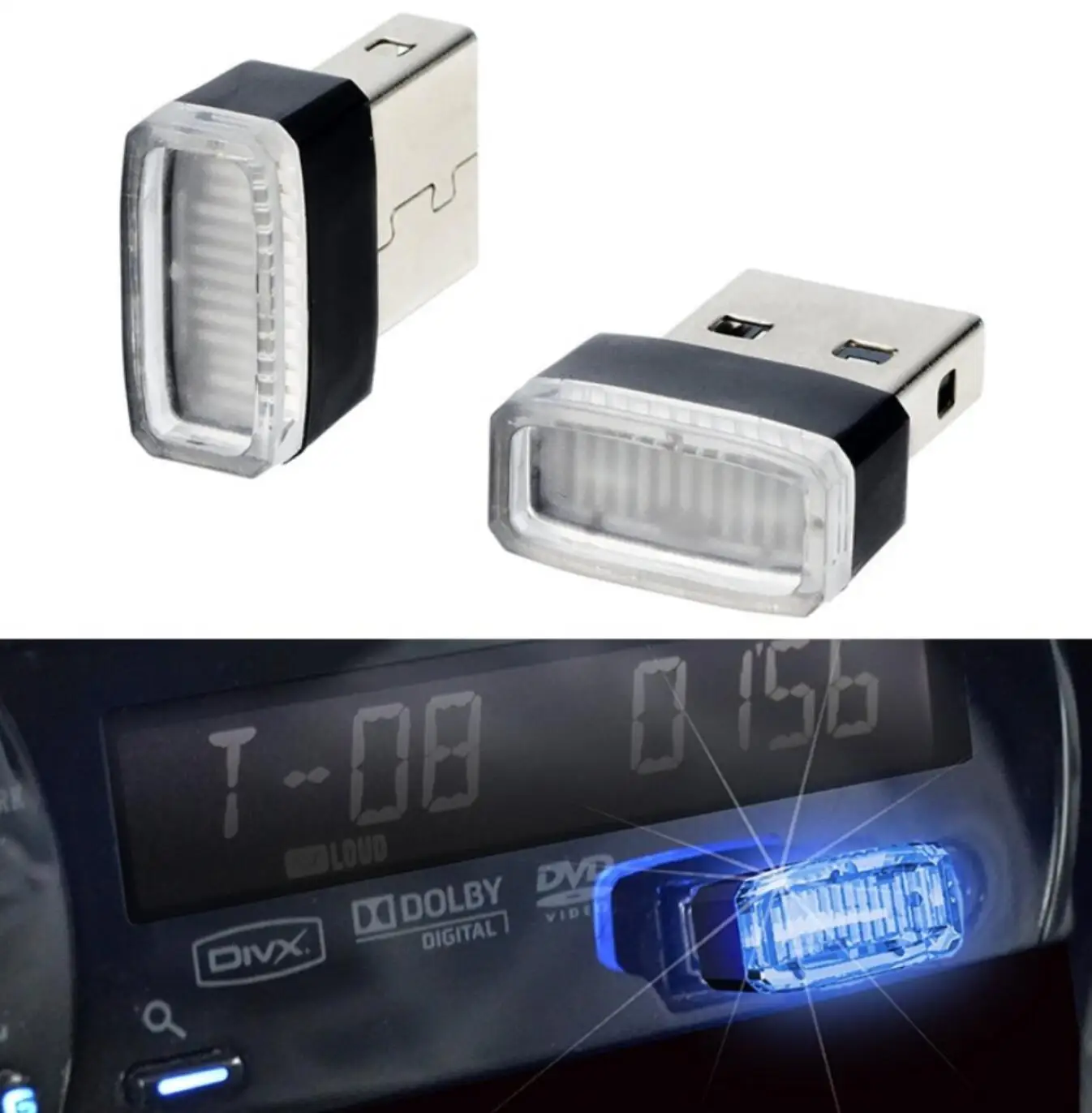 Автомобильный стиль USB декоративная лампа освещение светодиодный атмосферный