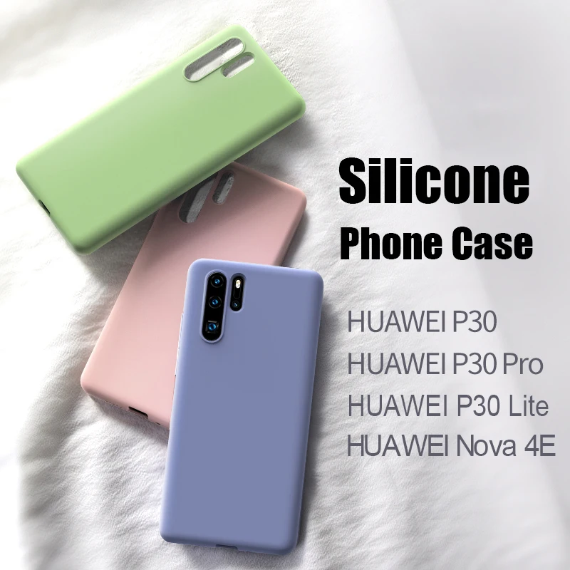 Фото Полупакет силиконовый мягкий ТПУ чехол для Huawei P30 huawei Lite Pro Чехлы NOVA 4E | Мобильные