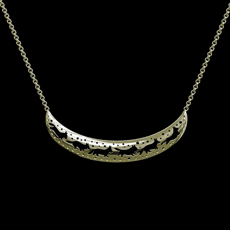 Wholesale Cardigan Welsh Corgi crescent Necklace Female/Male Gift Jewelry Necklace-12pcs/Lot | Украшения и аксессуары
