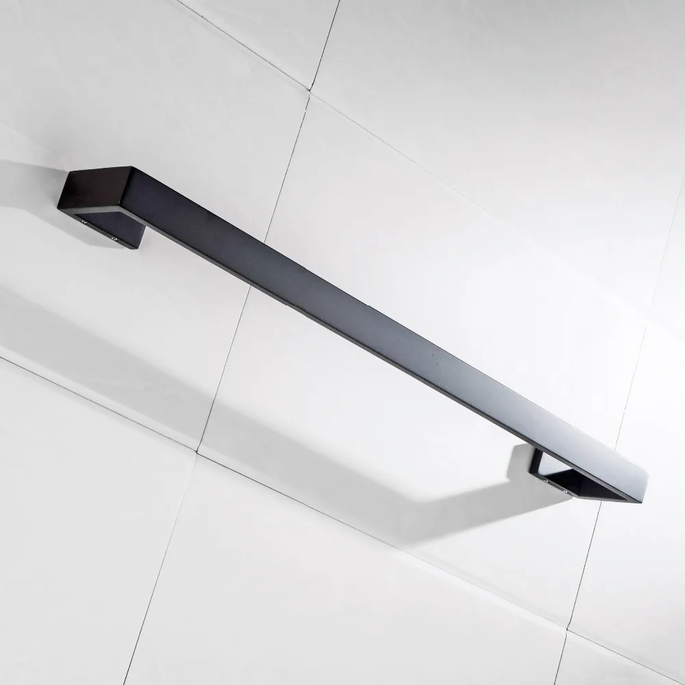 Черный одинарный держатель для полотенец из нержавеющей стали SUS 304 черный