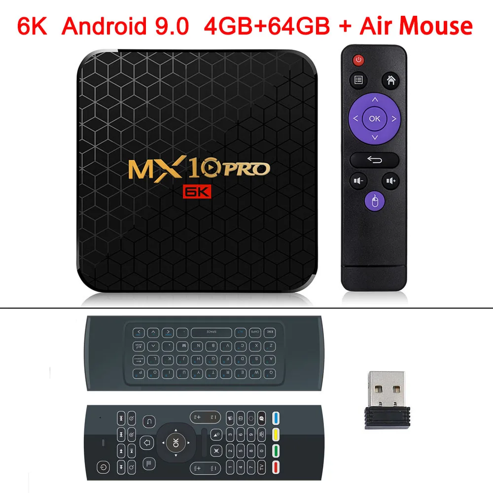4GB 64GB Air Mouse XGODY новейший 6K tv BOX Android 9,0 Pro Allwinner H6 Четырехъядерный 4 ГБ 32 ГБ 64 Гб HD медиаплеер 2,4G wifi смарт-приставка - Цвет: 4GB 64GB Air Mouse