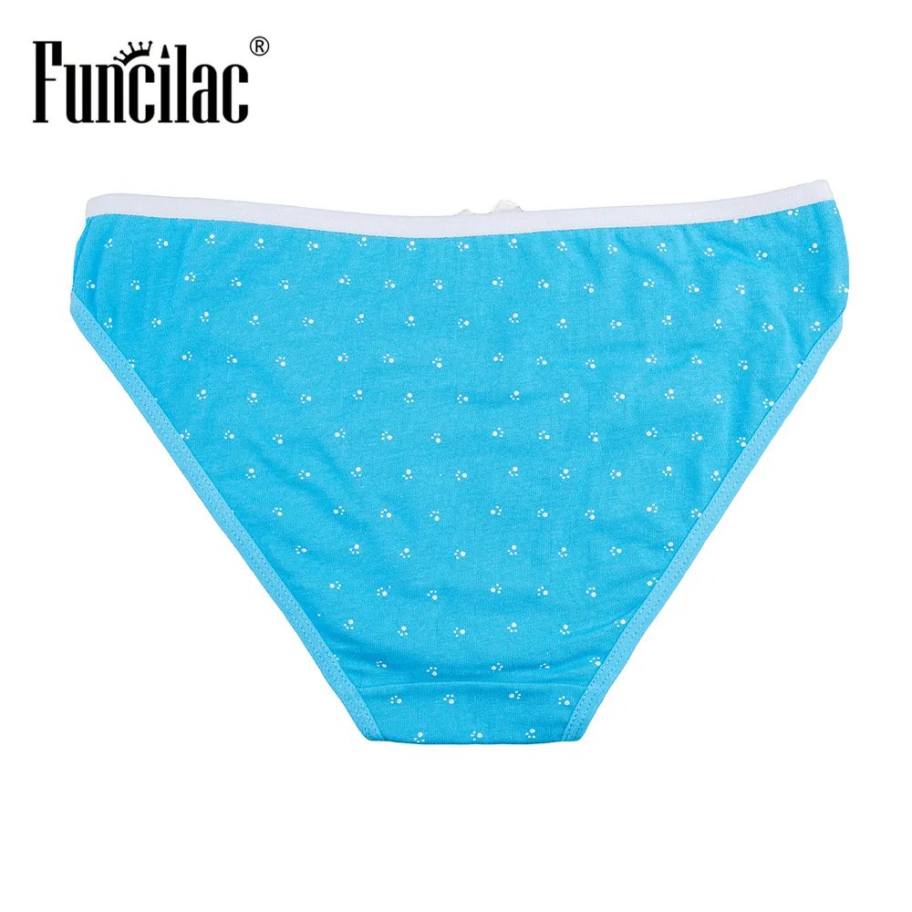 FUNCILAC женское нижнее белье сексуальные трусики в горошек хлопковые бесшовное 5