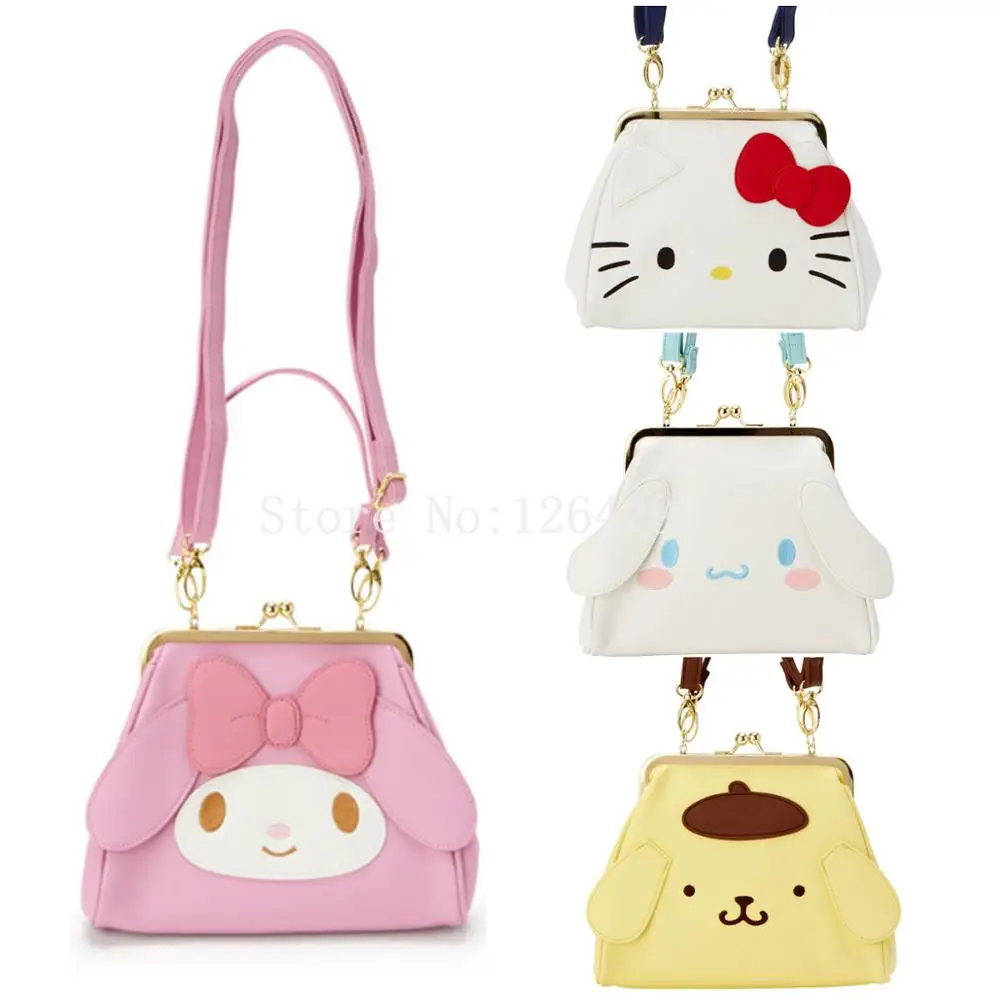 Новая мода My Melody Cinnamoroll PomPom Purin для девочек PU курьерские Сумки детские сумки для детей