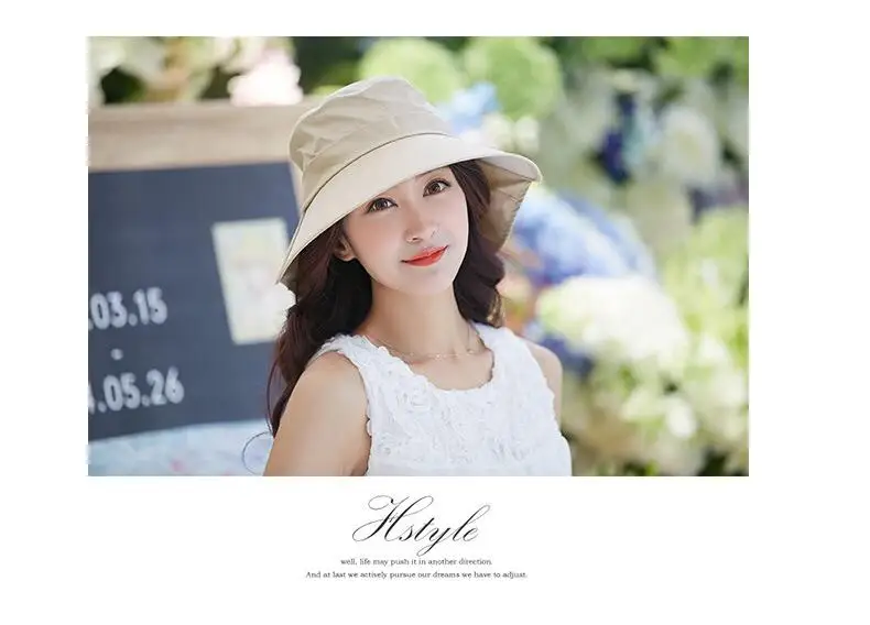 SUOGRY женская летняя хлопковая шляпа от солнца, шапка Chapeu Feminino Praia Chapeau Femme Bill Neck Flap UV Upf 50+ с большими полями, модная