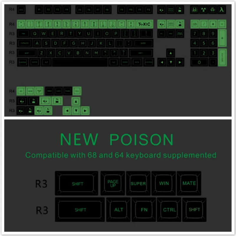 SA keycap 64/68/84/104/108 механические Чехлы для клавиш термосублимационные колпачки PBT health