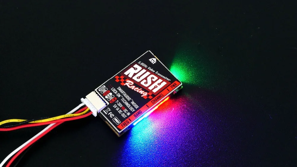 Передатчик для гоночного дрона FPV RUSH VTX TANK Race Edition 5 8 ГГц 48 каналов 25/50/100/200