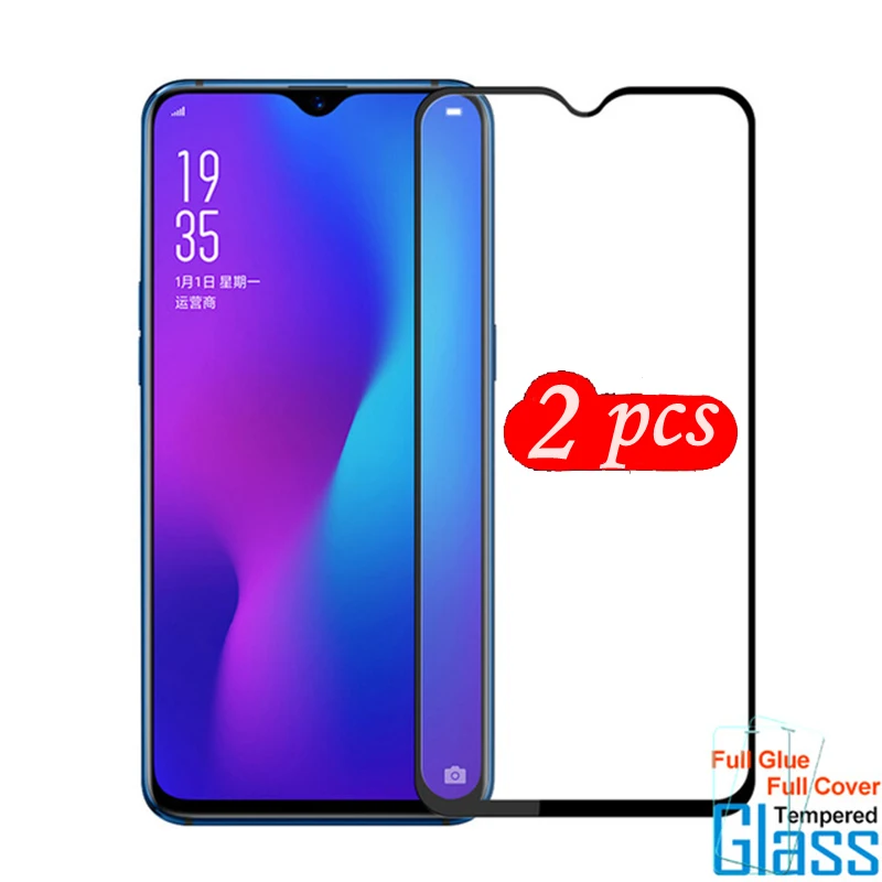2 шт. закаленное стекло для OPPO RX17 RX15 Pro A5 A5s полное покрытие 9H Взрывозащищенная