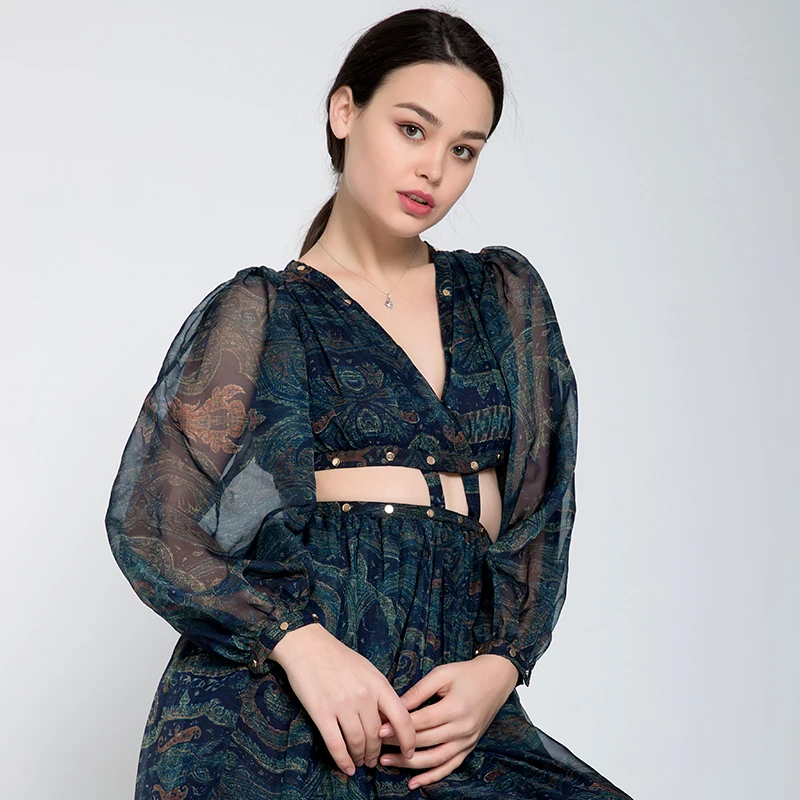 Распродажа 2019 летнее богемное пляжное Цветочное платье с принтом