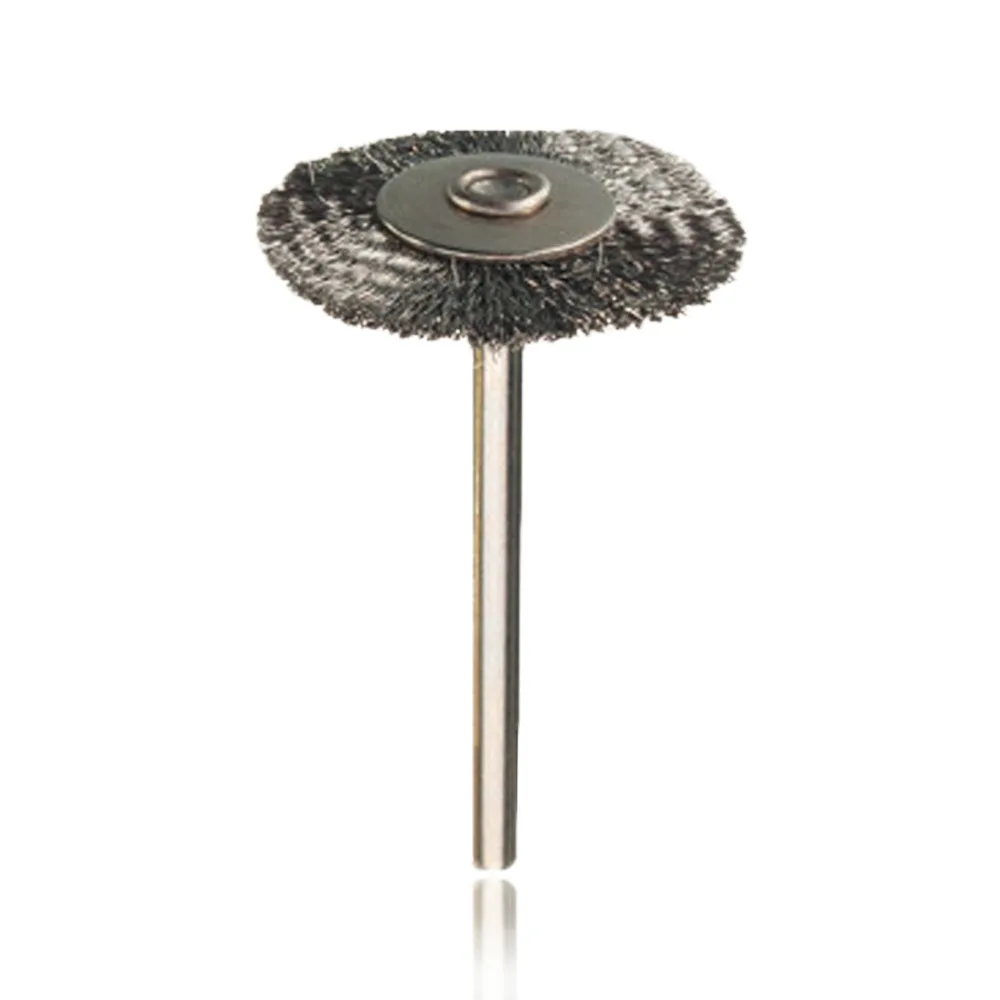DREMEL провода щетки колеса Dremel Аксессуары 22 мм 10 шт. Сталь вращающаяся щетка для мясорубки Ротари инструмент для Мини дрель полировка