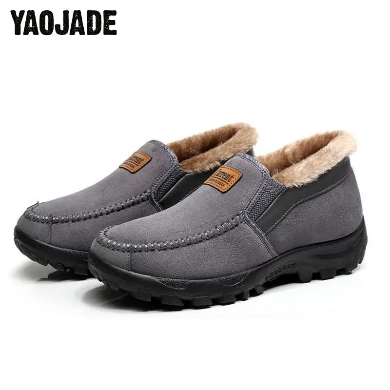 2017 новые модные мужские зимние ботинки очень теплые замшевые рабочая обувь