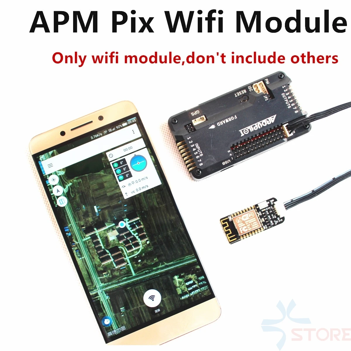 

APM Pixhawk PIX Wireless Wifi Module Replacement of 3DR Radio Telemetry WIFI TO UART Module for FPV Quad Multipter Drone