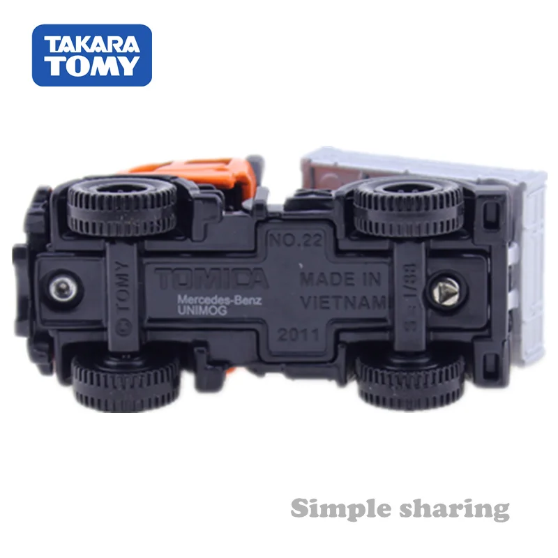 Takara TOMY Tomica № 22 Mercedes-Benz UNIMOG масштаб 1: 88 литья под давлением Металл Модель