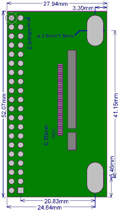 10 шт./лот FPC адаптер пластины 40 P очередь DIP совместим с 0.5 мм 38 36 34 32 P|plate adapter|dip adapter |