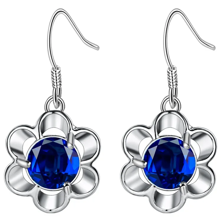 Модные ювелирные серьги женские с серебряным покрытием PR043 | Украшения и