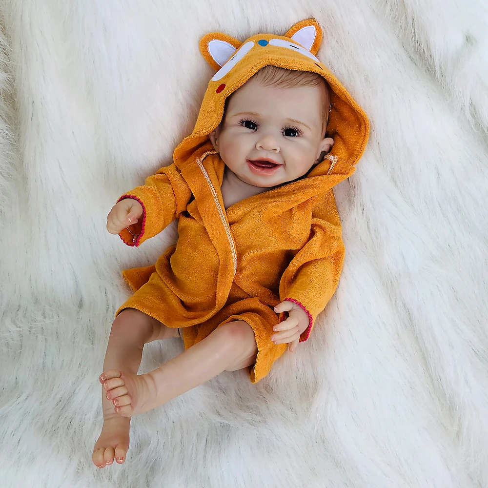 Полноразмерная силиконовая кукла-младенец Reborn подарок Playmate для девочек 50 см
