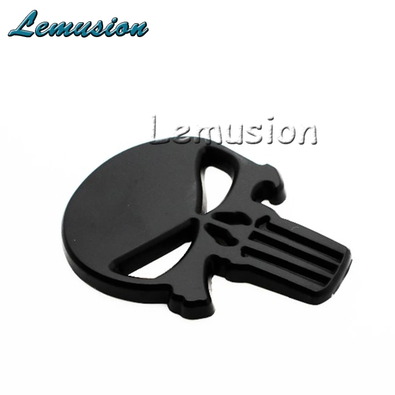 Автомобильный черный значок металлические 3d наклейки в виде скелета для Suzuki Swift