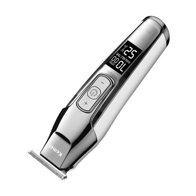 Kemei Парикмахерская профессиональная машинка для стрижки волос KM 5027 ЖК дисплей 0