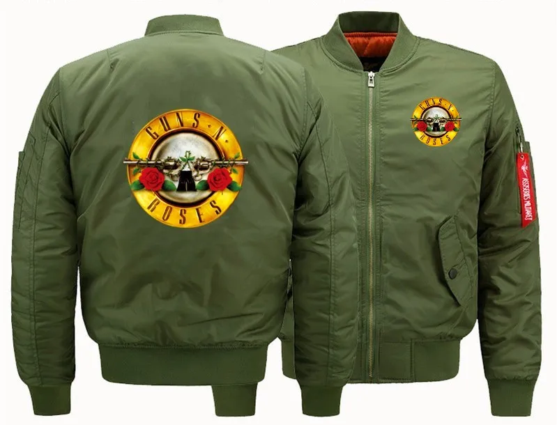 2019 осенне-зимняя куртка мужская GUNS N Roses Air Force One Flight Suit | Мужская одежда