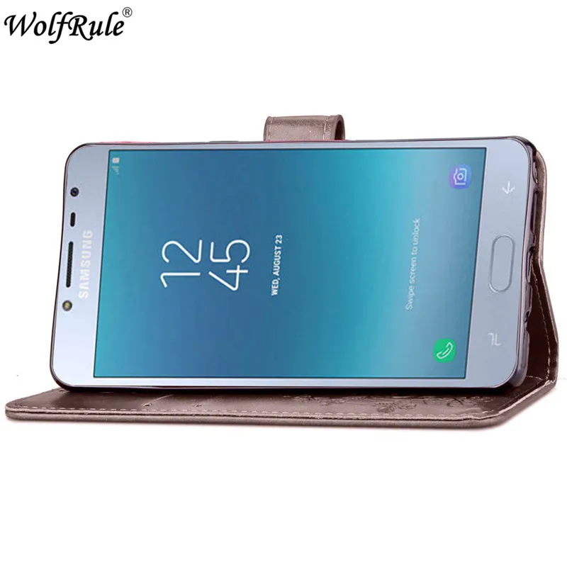 Чехол wolfrole для Samsung Galaxy J2 Pro 2018 чехол с откидной крышкой из искусственной кожи +