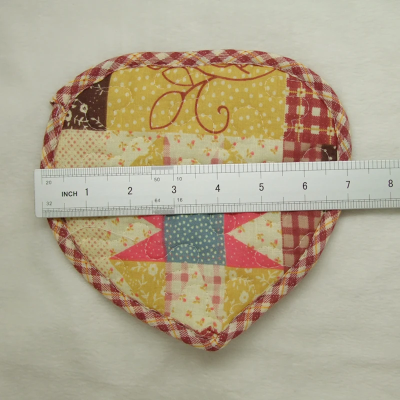 

New Arrival 1pcs Sweet heart Cooksmart 100% cotton Oven Mitt/Glove and Placemat Geom point painting matchwork mix color