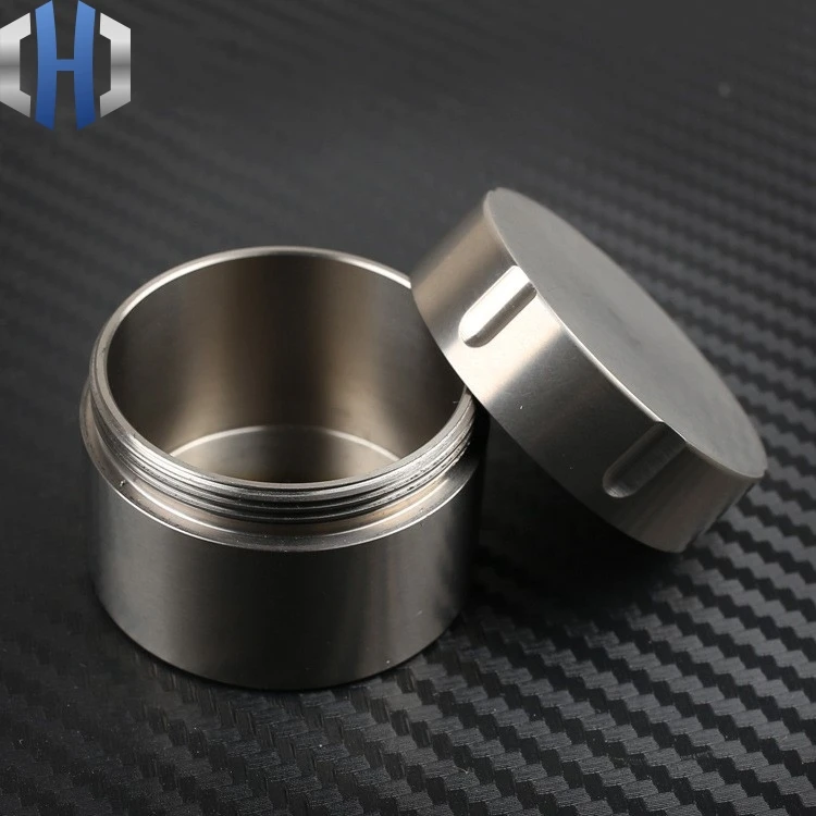 CNC чистый титановый водонепроницаемый резервуар для хранения герметичный из