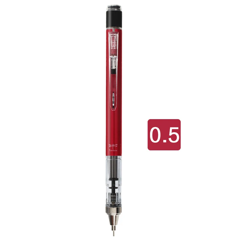 TOMBOW 0,3/0,5 мм моно граф механический карандаш для профессионального рисования графитовые чертёжные карандаши для школьных принадлежностей - Цвет: 05Red