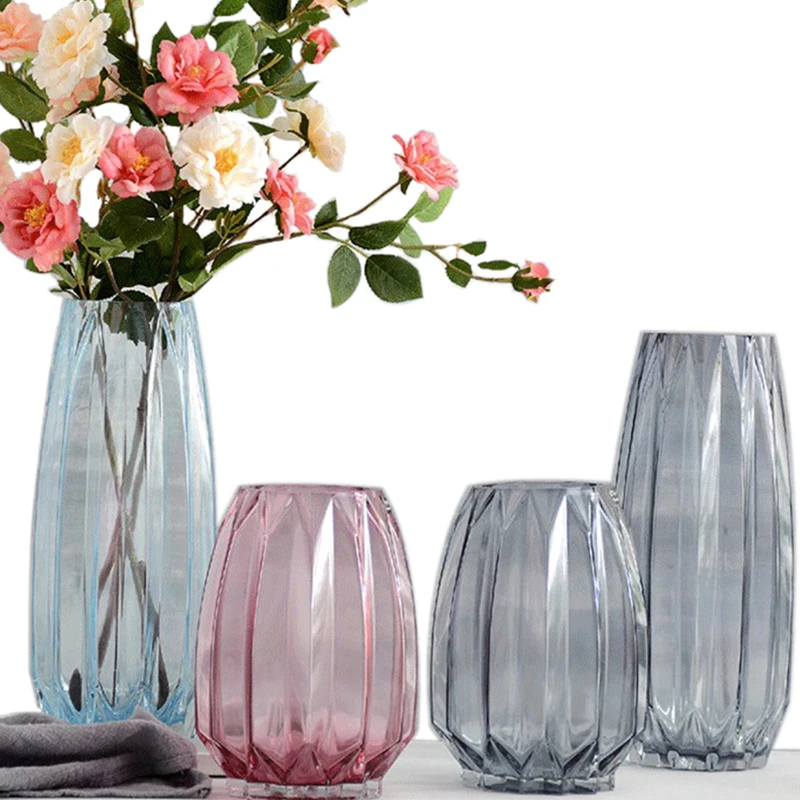 Высокое качество Простота стиль настольная ваза современные стеклянные