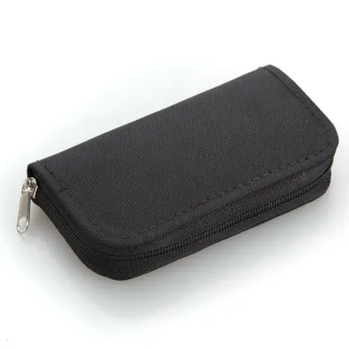 

Wholesale10pcs*22 slots case pouch holder wallet for SD SDHC MMC CF Micro SD Memory Card