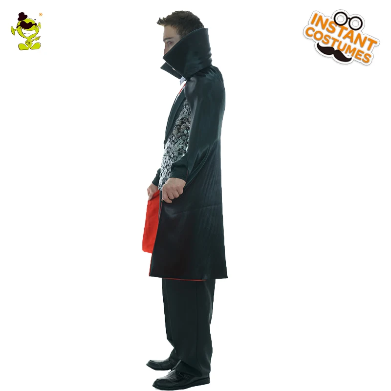 Готический вампир костюм с капюшоном Накидка для мужчин вампира костюмы на