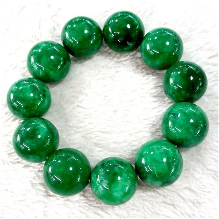 Natural green yu bracelet both male and female bead bracelet/ | Украшения и аксессуары