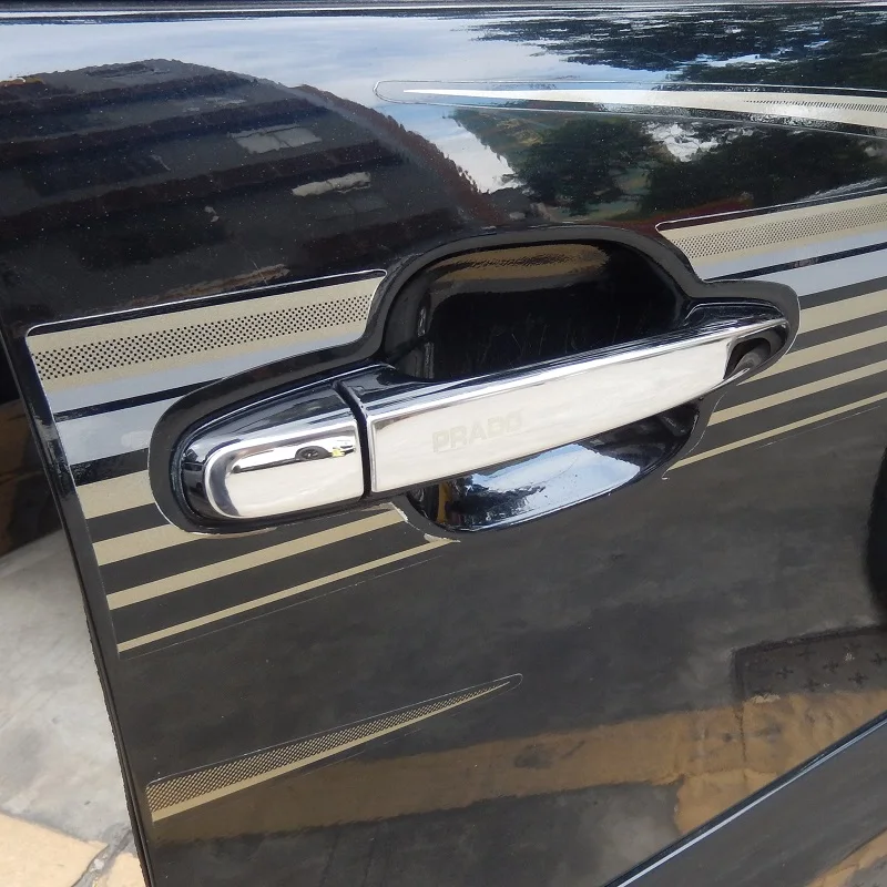 Накладки на дверные ручки из нержавеющей стали для Toyota Land Cruiser Prado J120 2003 2004 2005 2006 2007