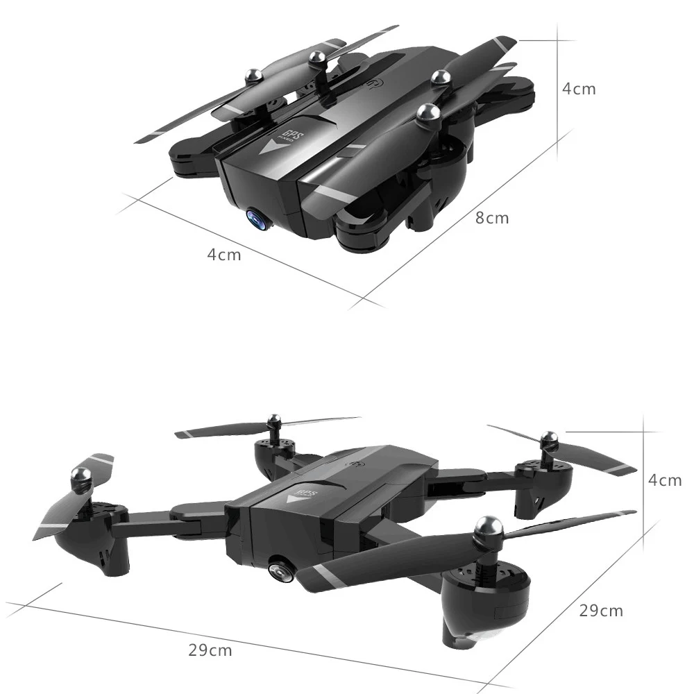 Professional gps Дроны с 1080 P 720 5 г Wi Fi HD камера Drone Follow Me высота удержания Квадрокоптер