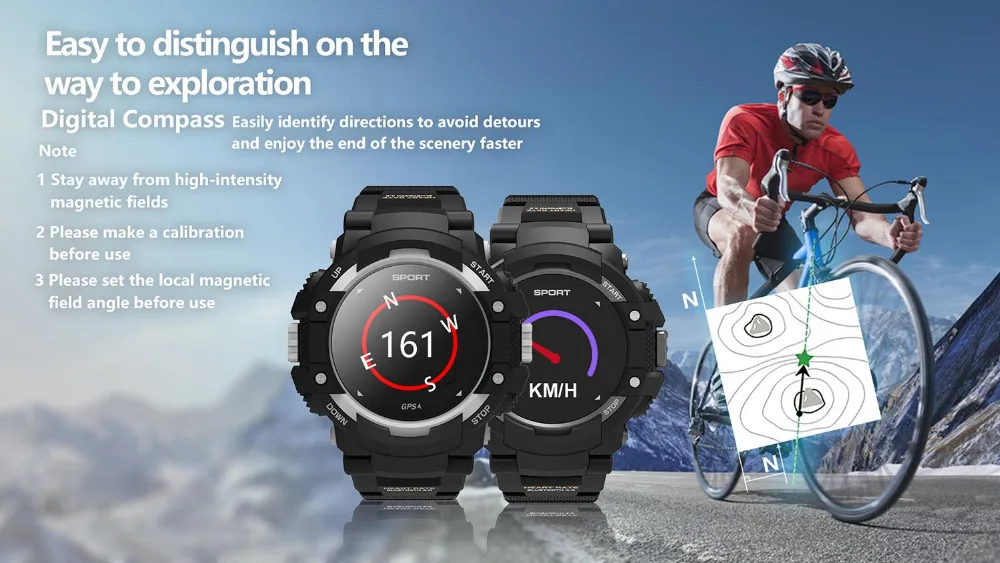 Открытый GPS Смарт-часы Bluetooth умные часы Мульти Спорт в режиме реального времени