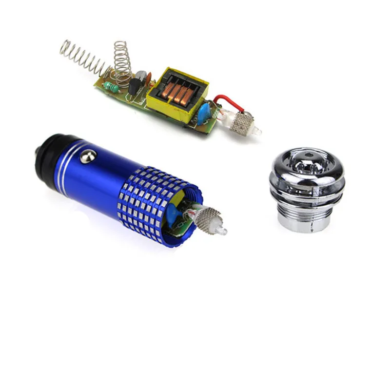 1pc Mini Vehicle Air Purifier Portable 12V Auto Car Fresh Ionic Oxygen Bar Ozone Ionizer Cigarette Lighter Cleaner| |