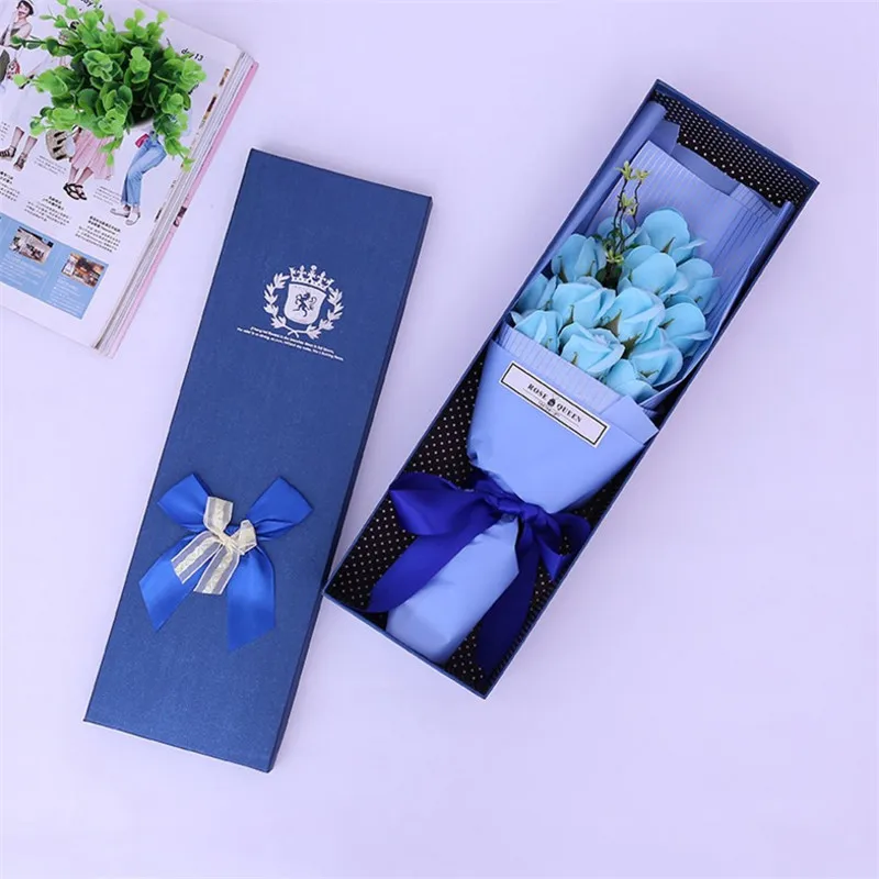 

Artificial Flower Rose Soap Flower Fake Gift Boxes Rose Christmas Birthday Valentine's Day Simulation Gifts Romantic Decorative