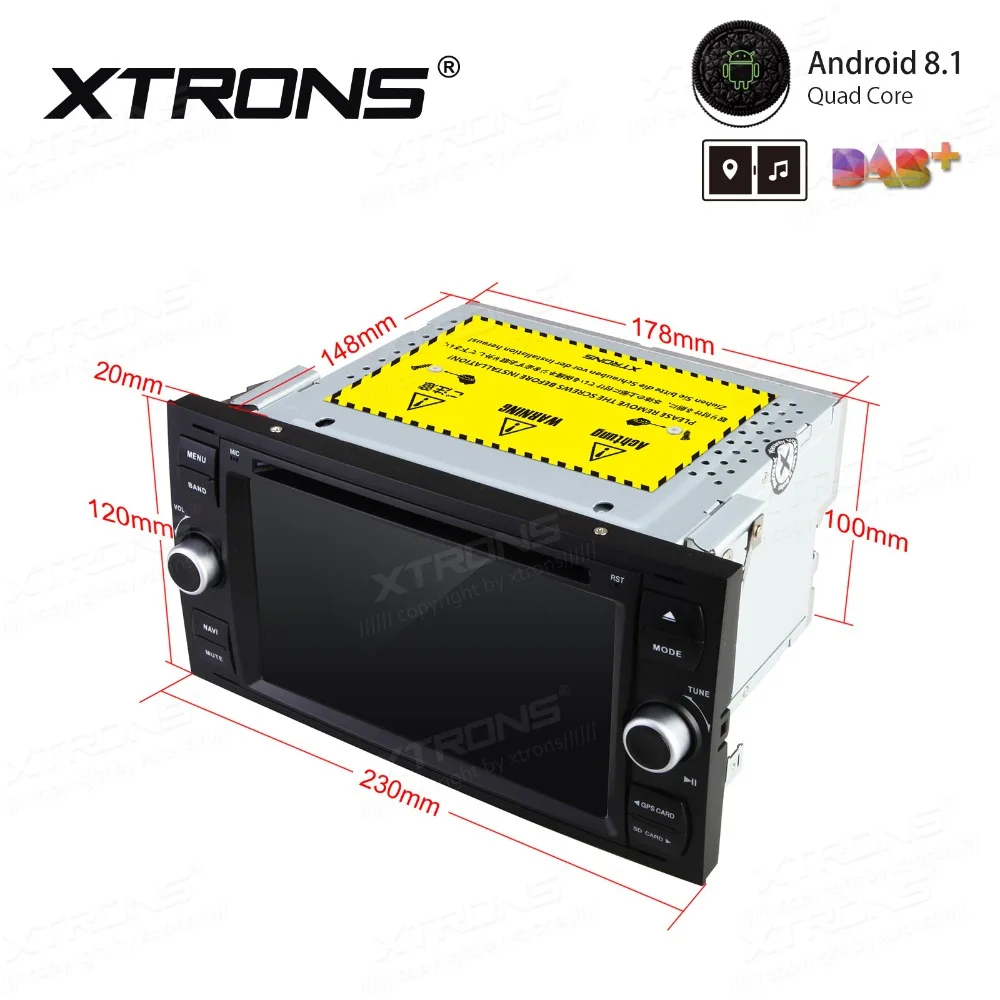 XTRONS 7 &quotAndroid 8 1 автомобильный стерео dvd плеер радио GPS навигация WIFI TPMS для FORD Focus II C