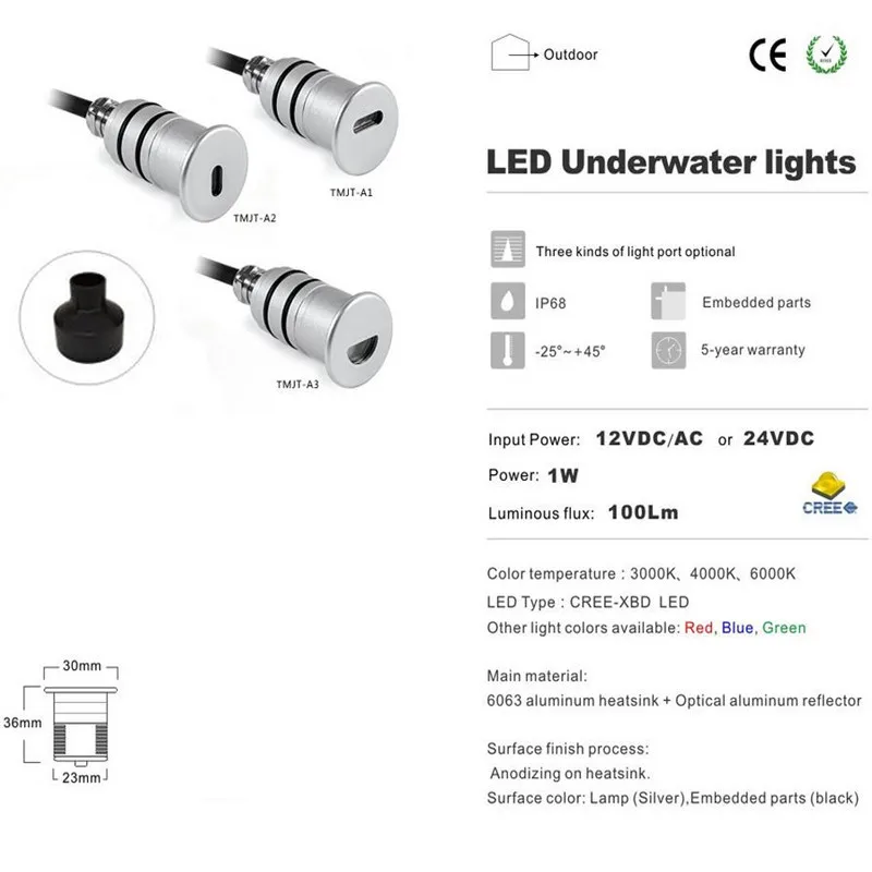 Встраиваемый настенный светильник для ступенек лестницы 12 шт. уличное