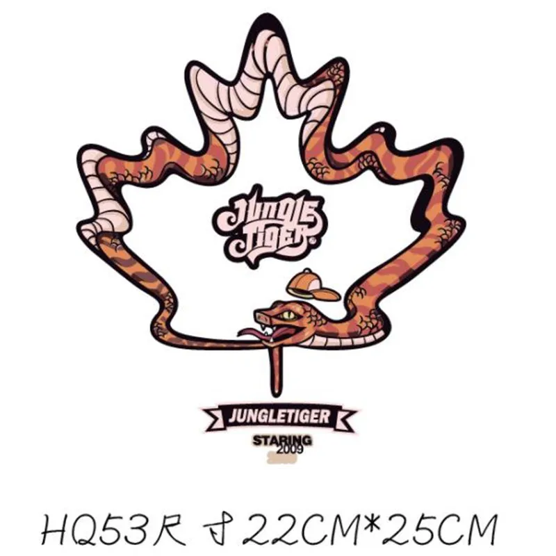 Jungle snake Iron on transfer patches для одежды Diy 3d наклейки теплопередача pvc patch thermocollants vetement |
