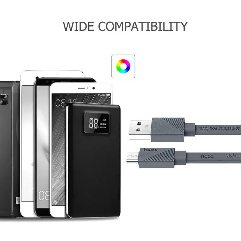 Беспроводное зарядное устройство HOCO U34 1 2 м Micro USB кабель для быстрой зарядки
