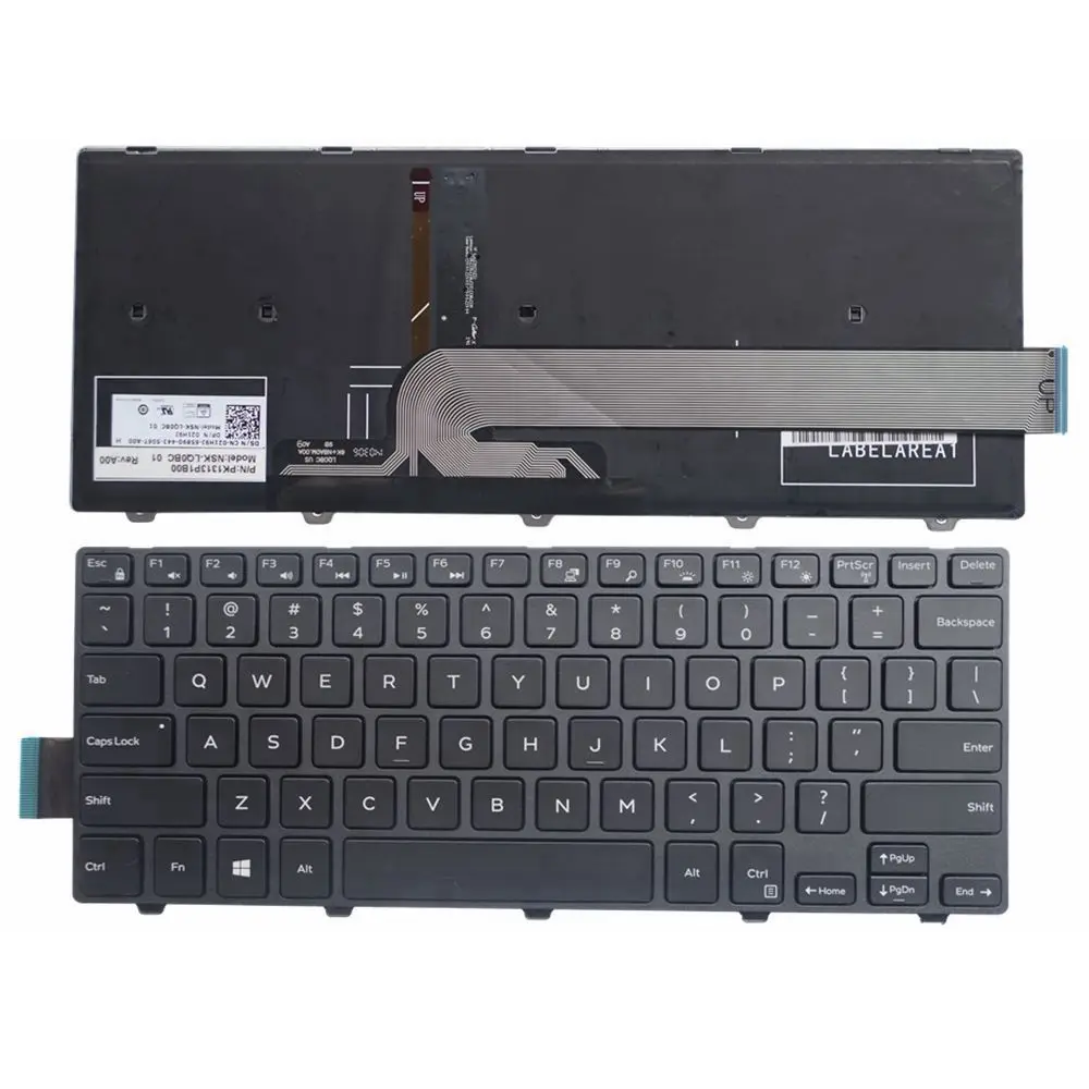 GZEELE English New Laptop Keyboard for DELL Vostro 14 5459 backlit backlight