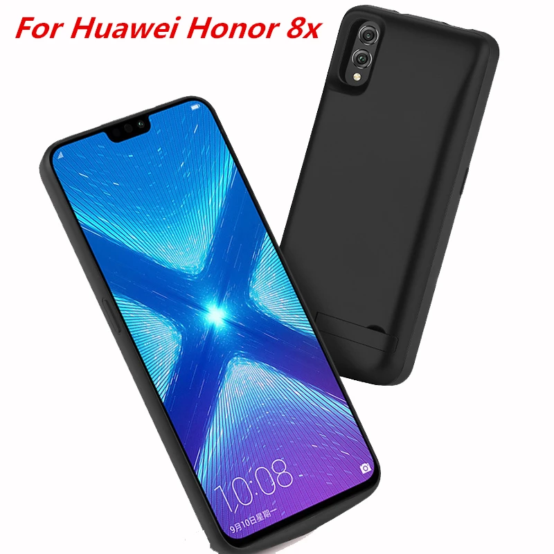 Фото 6000 мАч Внешний аккумулятор для huawei honor 8X зарядное устройство чехол кронштейн