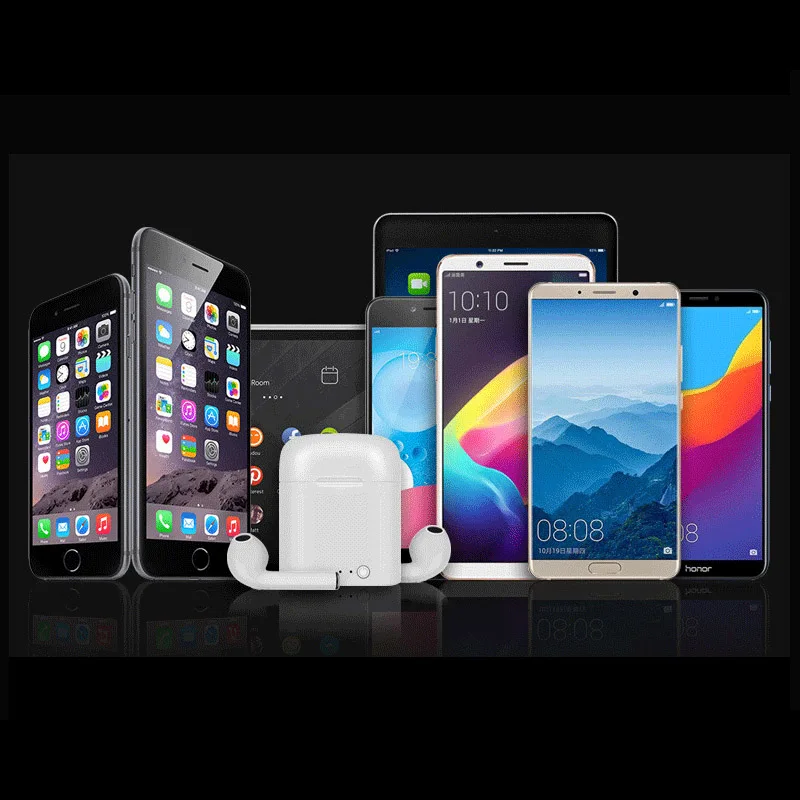 MICGEEK i7s TWS беспроводные Bluetooth наушники ушные крючки стерео гарнитура для iPhone samsung