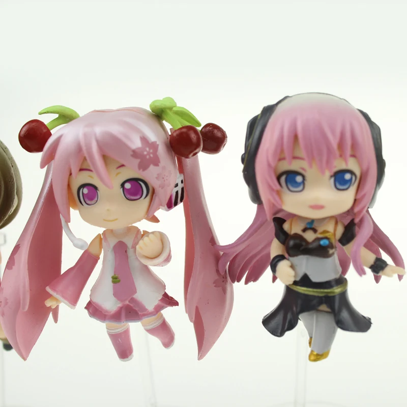 7 шт. милые мини Vocaloid Семья Хацунэ Мику лука Kaito Kagamine Rin Len BOXED SET см ПВХ фигурку