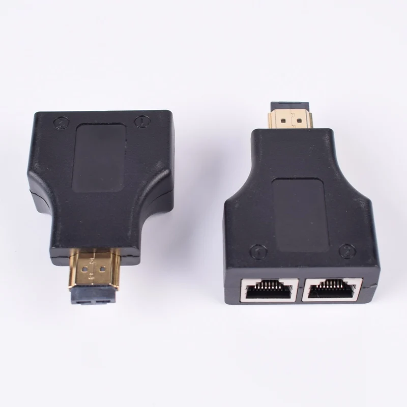 Удлинитель с 2 RJ45 портами для HDMI удлинитель до 30 м CAT 5e CAT6 UTP LAN Ethernet HDTV HDPC шт.|Кабели