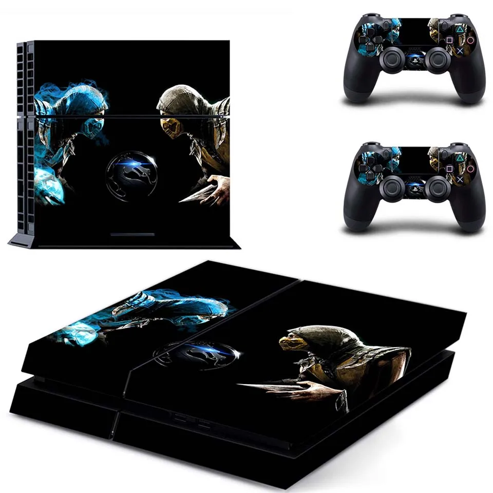 DPTM0779 Full Body Vinyl Skin Sticker Decal Cover for PS4 Console and 2PCS Controllers Skins Mortal Kombat - Цвет: DPTM0779