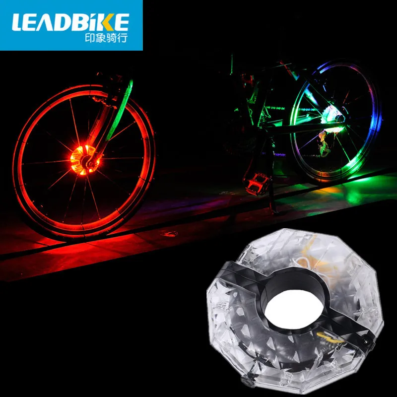 

Leadbike Bicycle Flower Drum Light Built-In Charging USB Charging 1 Light 4 Colors Rainproof Design A108-USB Bike Accessories