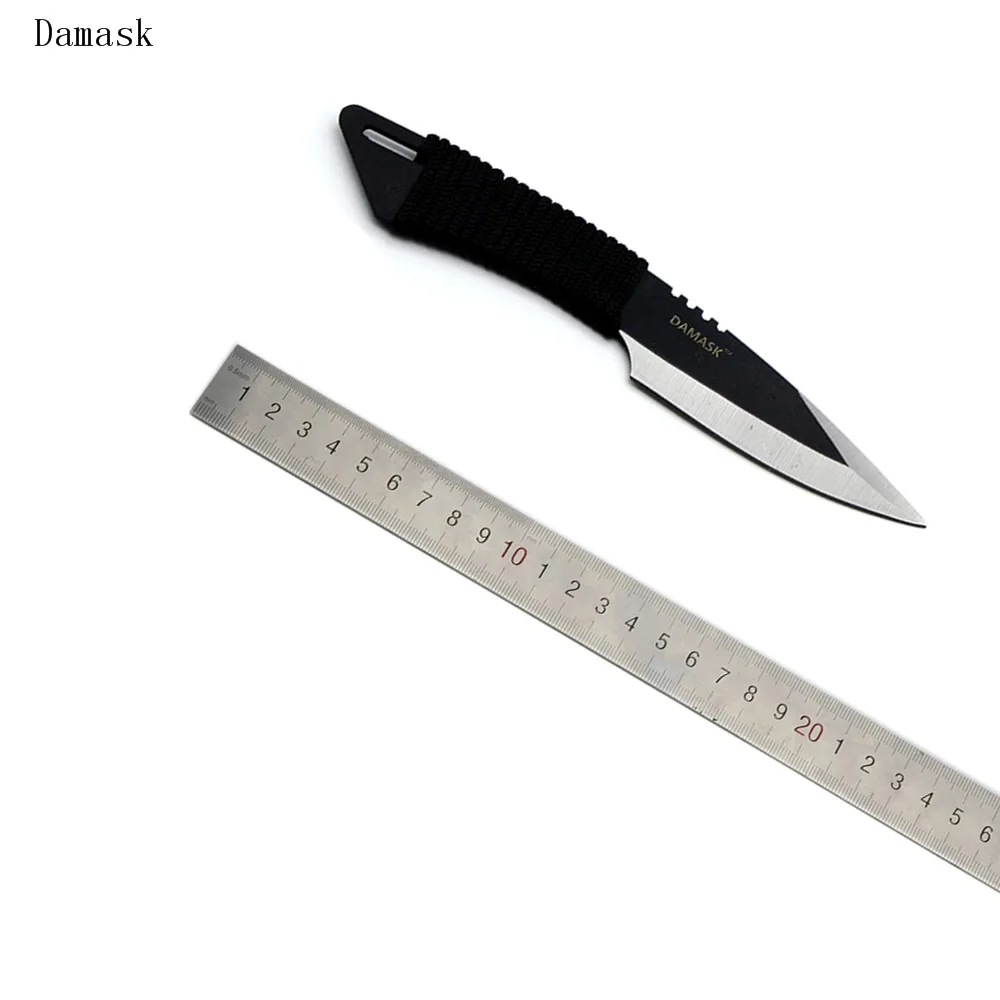Острый Открытый нож дамасский бренд из нержавеющей стали с фиксированным