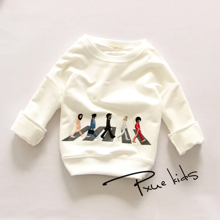 2016 New Design Cartoon embroidery Kids Boys girls Hoodies Sweatshirts autumn spring Children's Clothing 2-7Y 5 color choices | Мать и