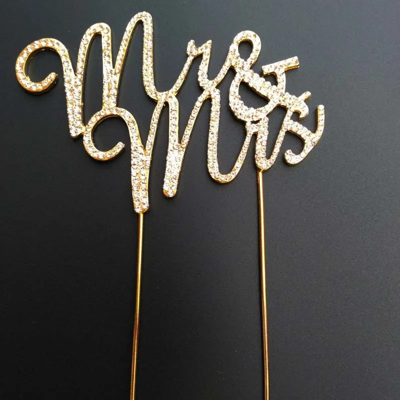 Торты Mr Mrs стразы украшение для свадьбы помолвки юбилея дня рождения